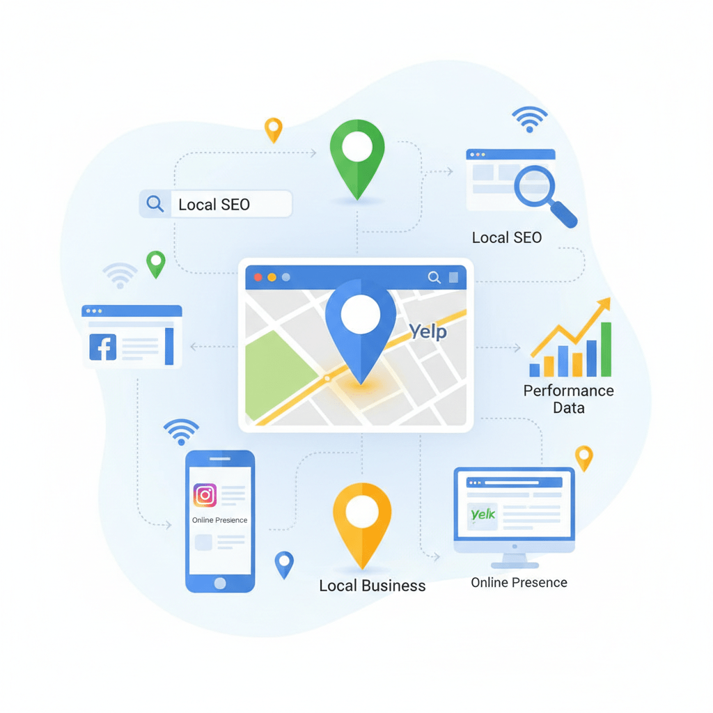 Local SEO Services Illustration
